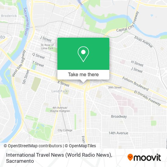 Mapa de International Travel News (World Radio News)