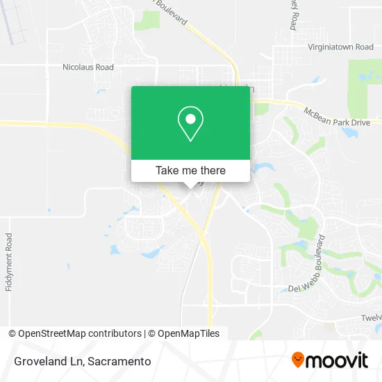 Mapa de Groveland Ln
