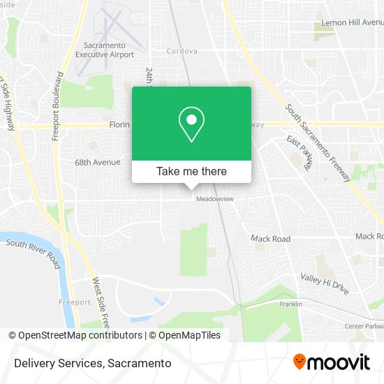 Delivery Services map