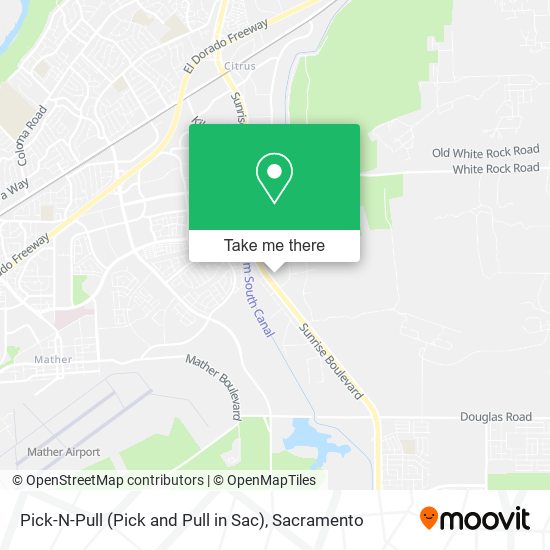 Pick-N-Pull (Pick and Pull in Sac) map