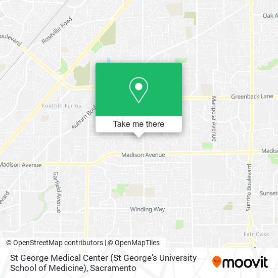 St George Medical Center (St George's University School of Medicine) map