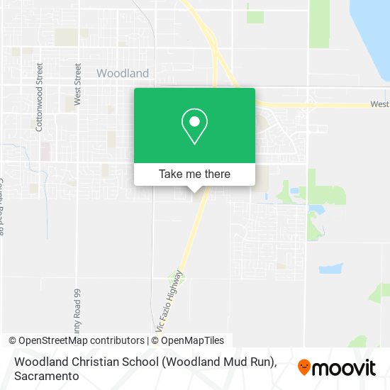 Woodland Christian School (Woodland Mud Run) map