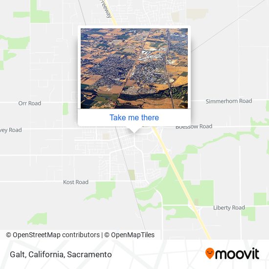 Mapa de Galt, California