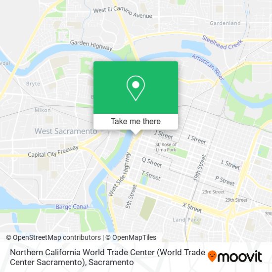 Northern California World Trade Center (World Trade Center Sacramento) map