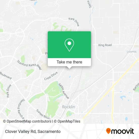 Mapa de Clover Valley Rd