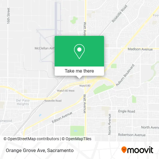 Mapa de Orange Grove Ave