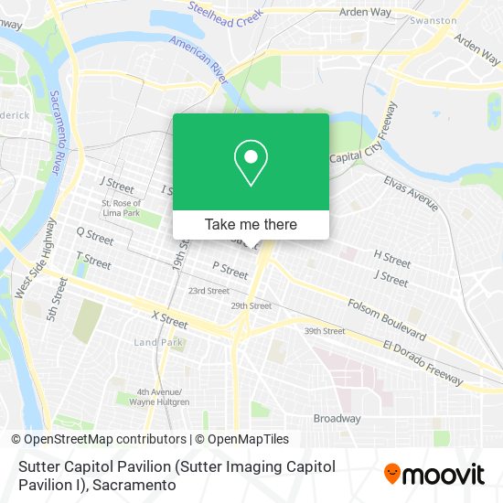 Sutter Capitol Pavilion (Sutter Imaging Capitol Pavilion I) map