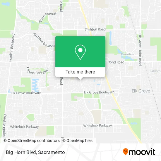 Mapa de Big Horn Blvd