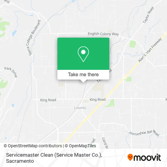 Servicemaster Clean (Service Master Co.) map