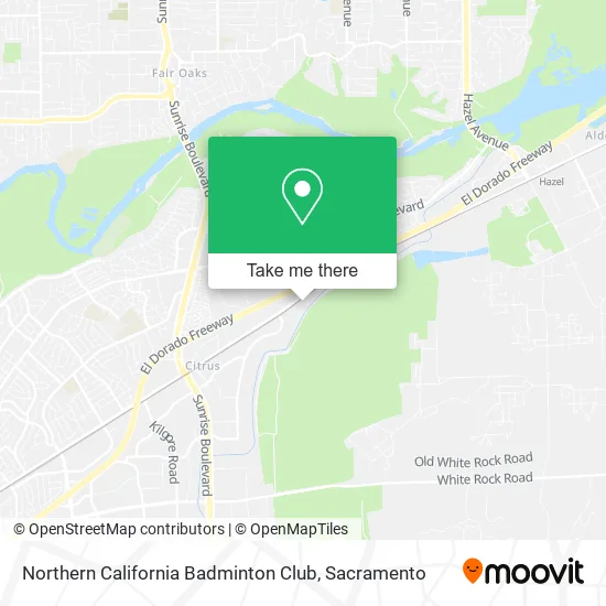Northern California Badminton Club map