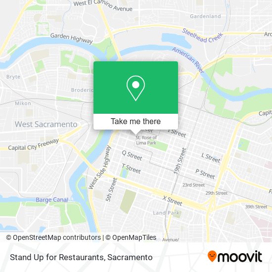 Stand Up for Restaurants map