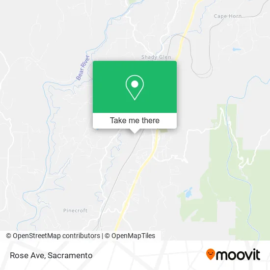 Mapa de Rose Ave