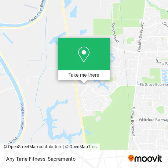 Any Time Fitness map