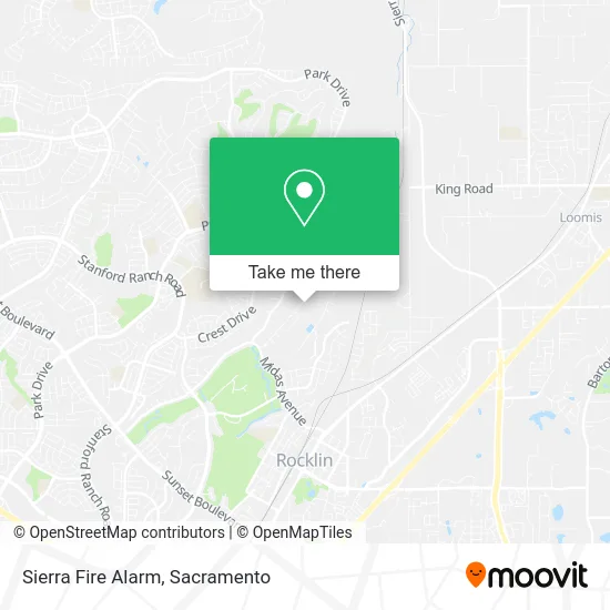 Mapa de Sierra Fire Alarm