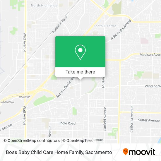 Mapa de Boss Baby Child Care Home Family