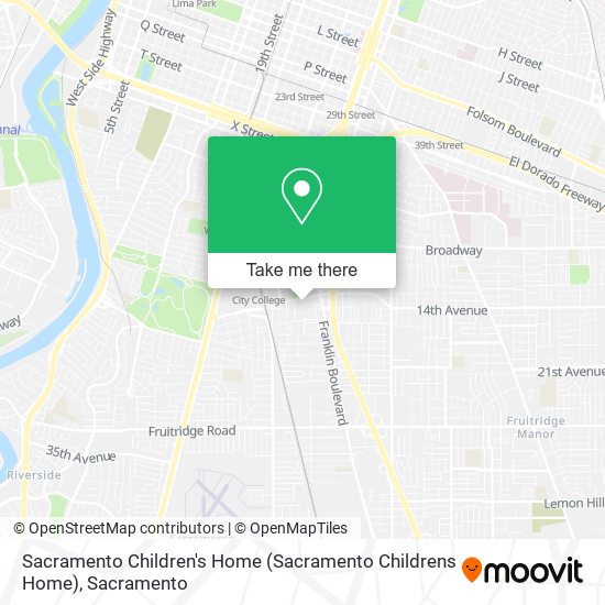 Mapa de Sacramento Children's Home (Sacramento Childrens Home)