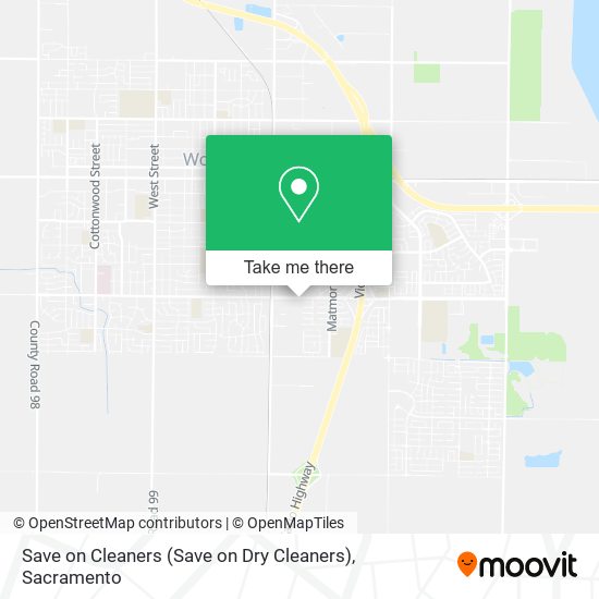 Save on Cleaners map