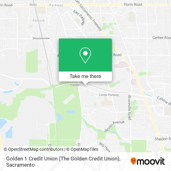 Mapa de Golden 1 Credit Union