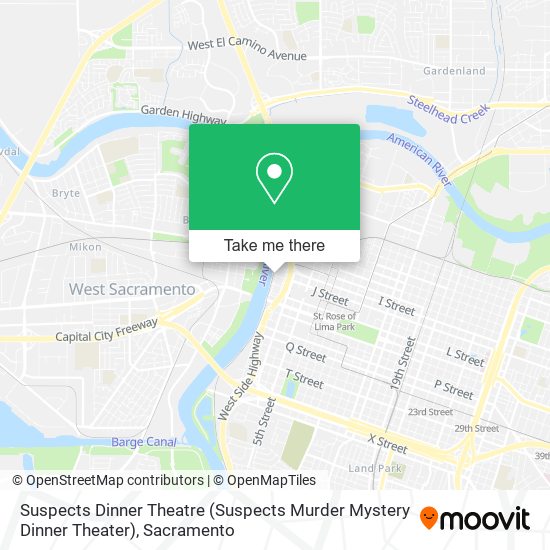 Mapa de Suspects Dinner Theatre (Suspects Murder Mystery Dinner Theater)