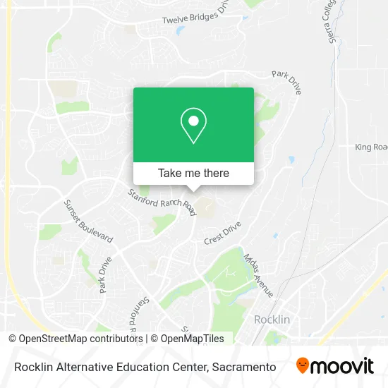 Mapa de Rocklin Alternative Education Center