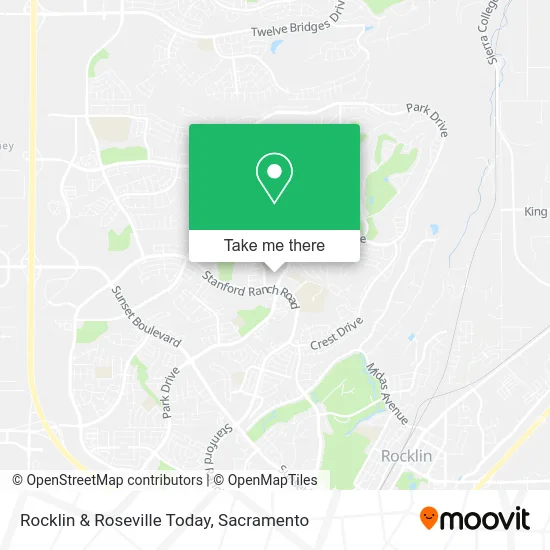 Rocklin & Roseville Today map