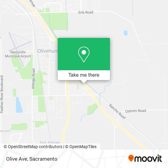 Olive Ave map