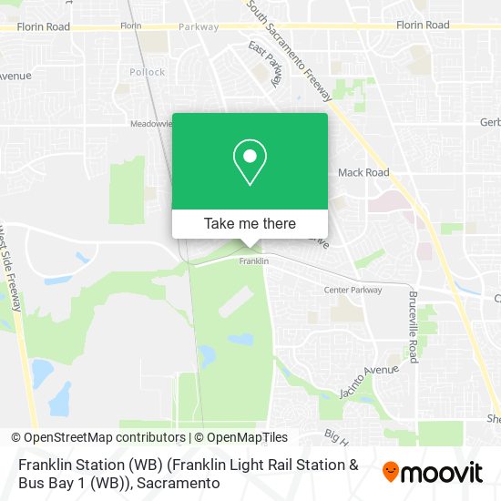 Mapa de Franklin Station (WB) (Franklin Light Rail Station & Bus Bay 1 (WB))