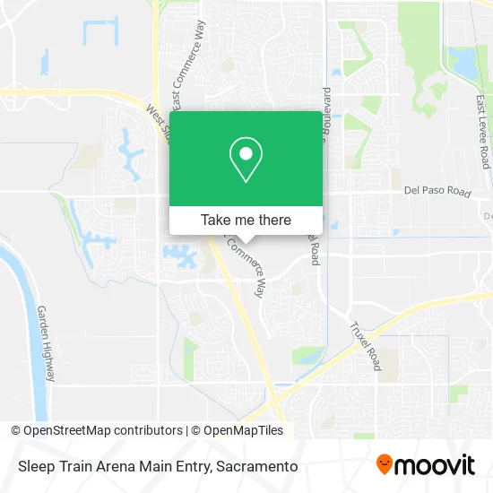 Mapa de Sleep Train Arena Main Entry