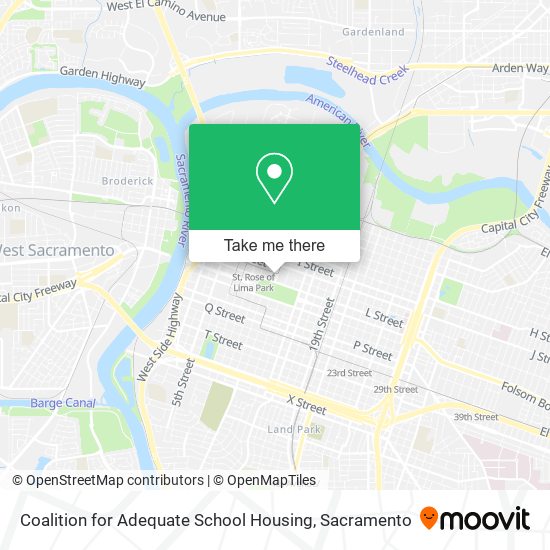 Coalition for Adequate School Housing map