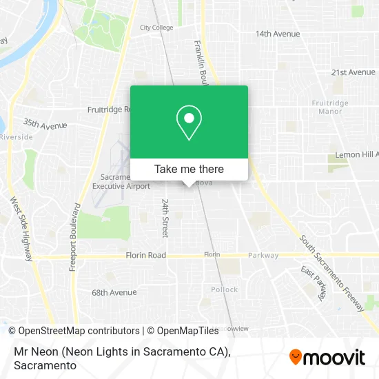 Mr Neon (Neon Lights in Sacramento CA) map