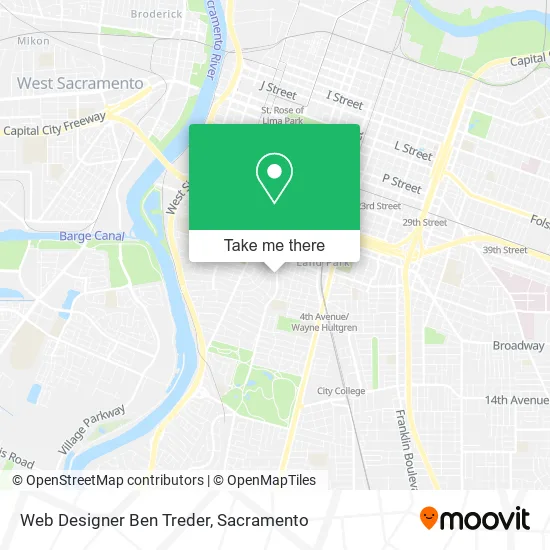 Web Designer Ben Treder map