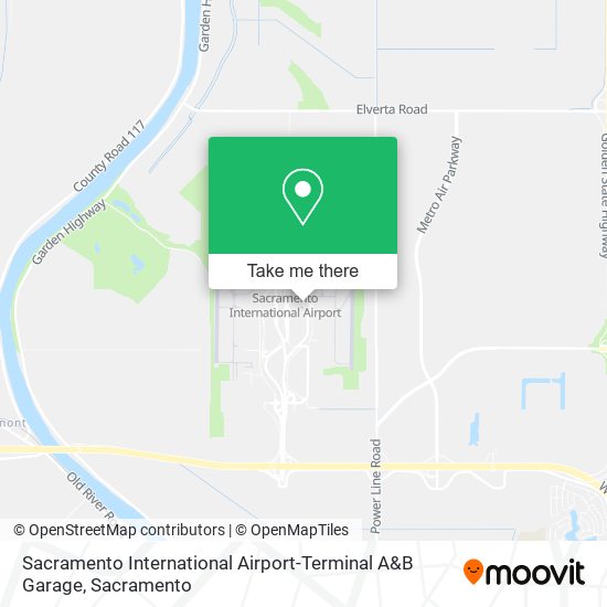 Sacramento International Airport-Terminal A&B Garage map
