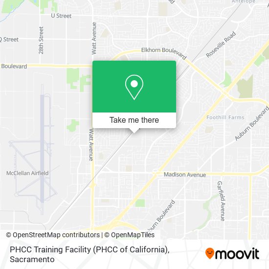 Mapa de PHCC Training Facility (PHCC of California)