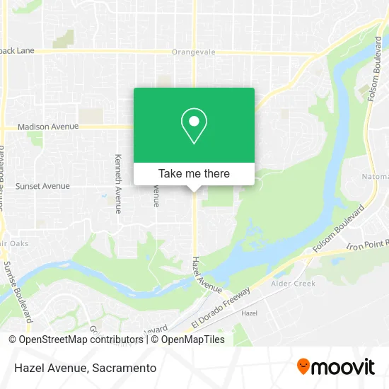Mapa de Hazel Avenue