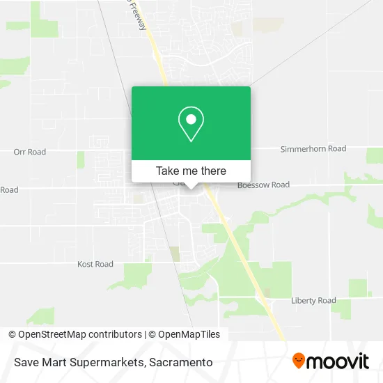 Save Mart Supermarkets map