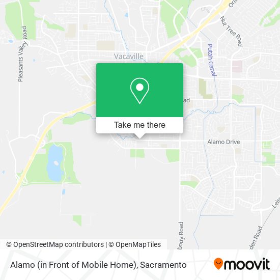 Alamo (in Front of Mobile Home) map