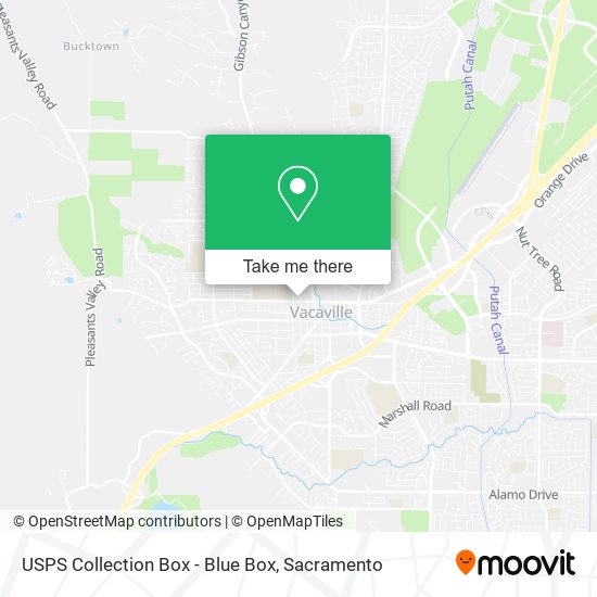 USPS Collection Box - Blue Box map