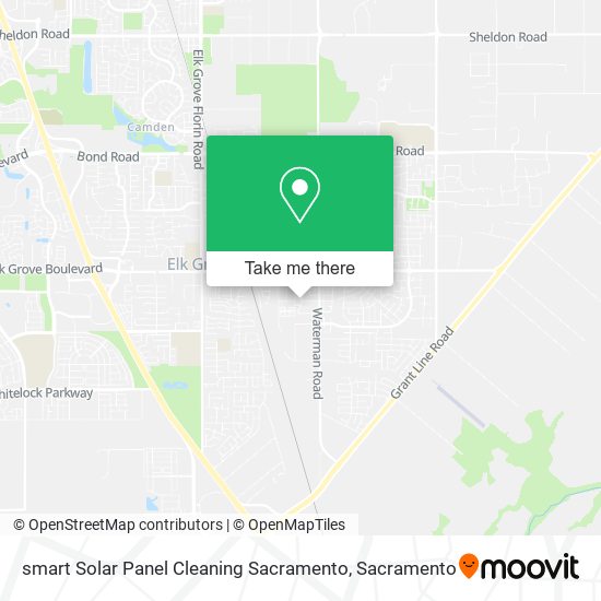 smart Solar Panel Cleaning Sacramento map