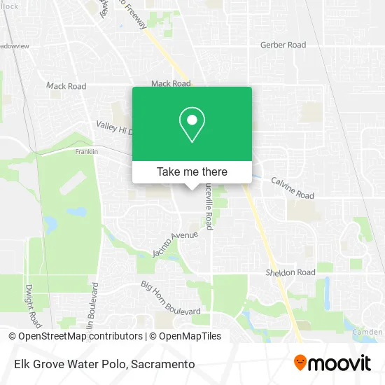 Elk Grove Water Polo map