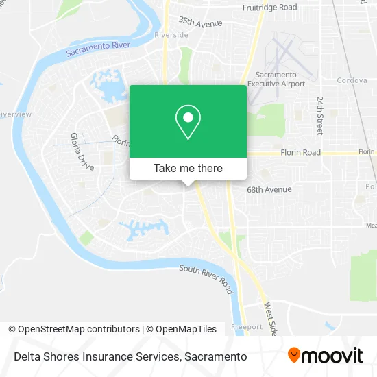 Delta Shores Insurance Services map