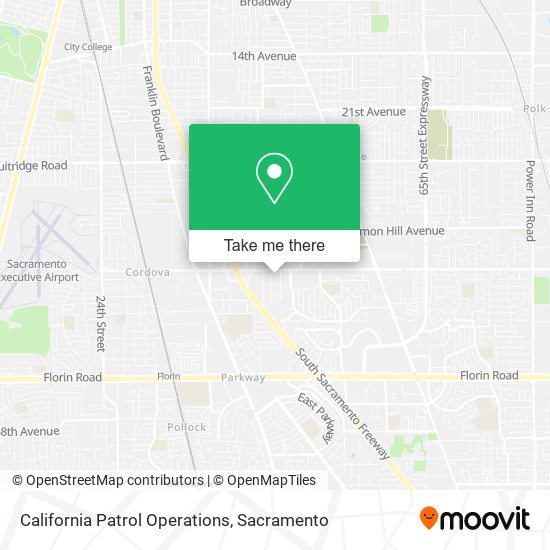 California Patrol Operations map