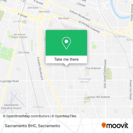 Sacramento BHC map