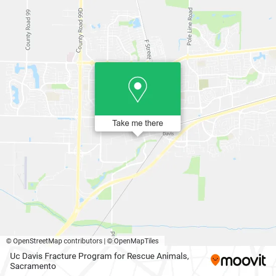 Mapa de Uc Davis Fracture Program for Rescue Animals