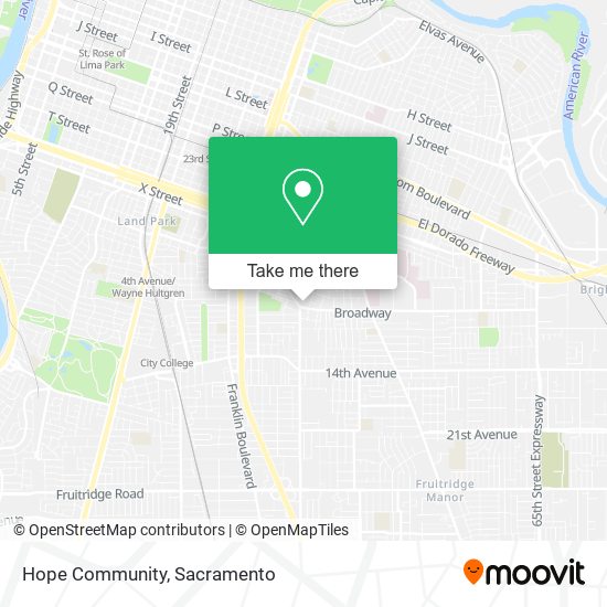 Hope Community map