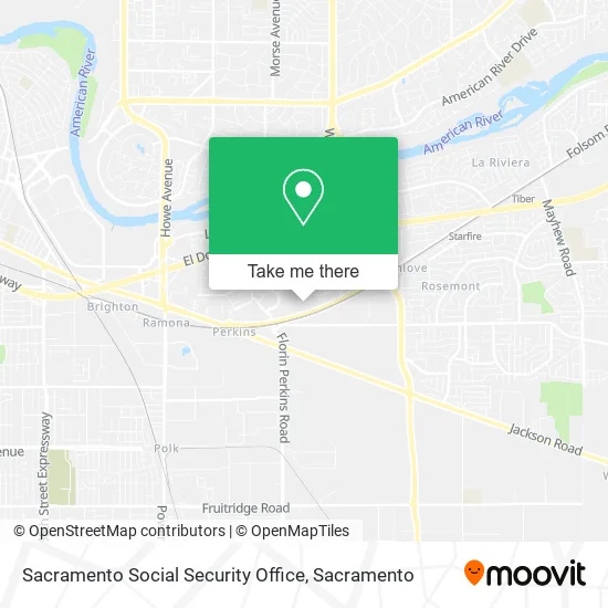 Mapa de Sacramento Social Security Office
