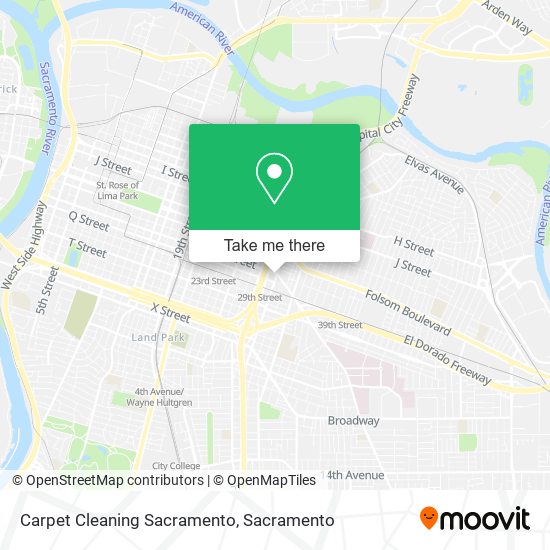 Carpet Cleaning Sacramento map