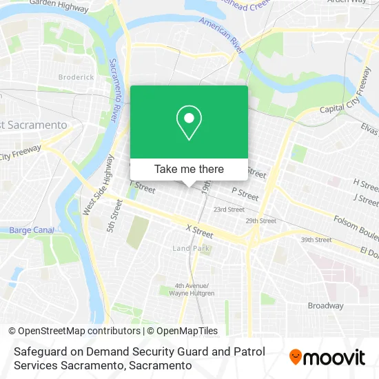 Safeguard on Demand Security Guard and Patrol Services Sacramento map