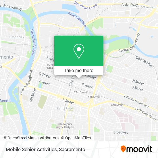 Mapa de Mobile Senior Activities