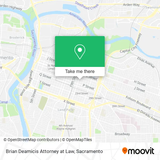 Brian Deamicis Attorney at Law map