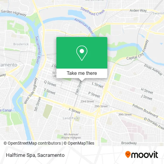 Mapa de Halftime Spa